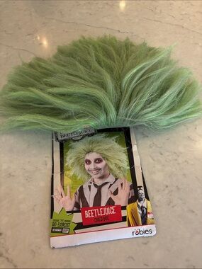 Rubie's Light Green Spiky Beetlejuice Child Wig